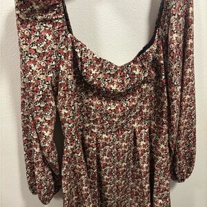 Floral Long Sleeve Dress